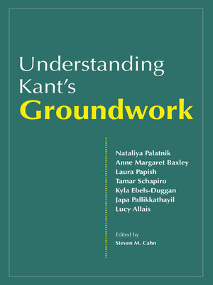 cover image of Understanding Kant's Groundwork